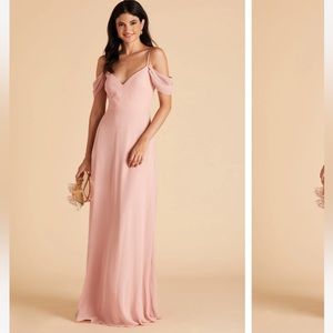 Birdy grey bridesmaid dress SMALL, Convertible DEVIN DRESS CHIFFON DUSTY ROSE